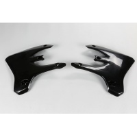 Radiator covers - black - Yamaha - REPLICA PLASTICS - YA03861-001 - UFO Plast