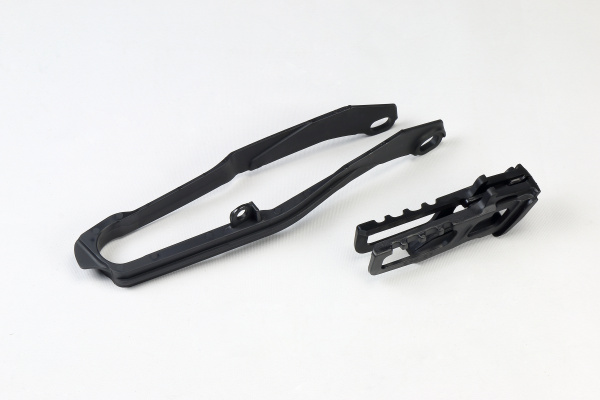 Chain guide+swingarm chain slider - black - Honda - REPLICA PLASTICS - HO04697-001 - UFO Plast