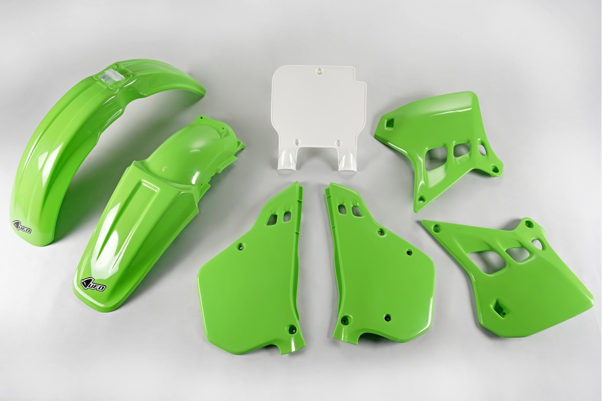 Plastic Kit OEM Color 90 for Kawasaki KX 125 (1990-91) - REPLICA PLASTICS - KAKIT196-999 - Ufo Plast