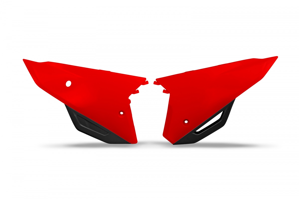 Side Panels red for Honda CRF 250R (2022-24) - CRF 450R (2021-24) - CRF 250RX (2022-25) - CRF 450RX (2021-25) - REPLICA PLAST...