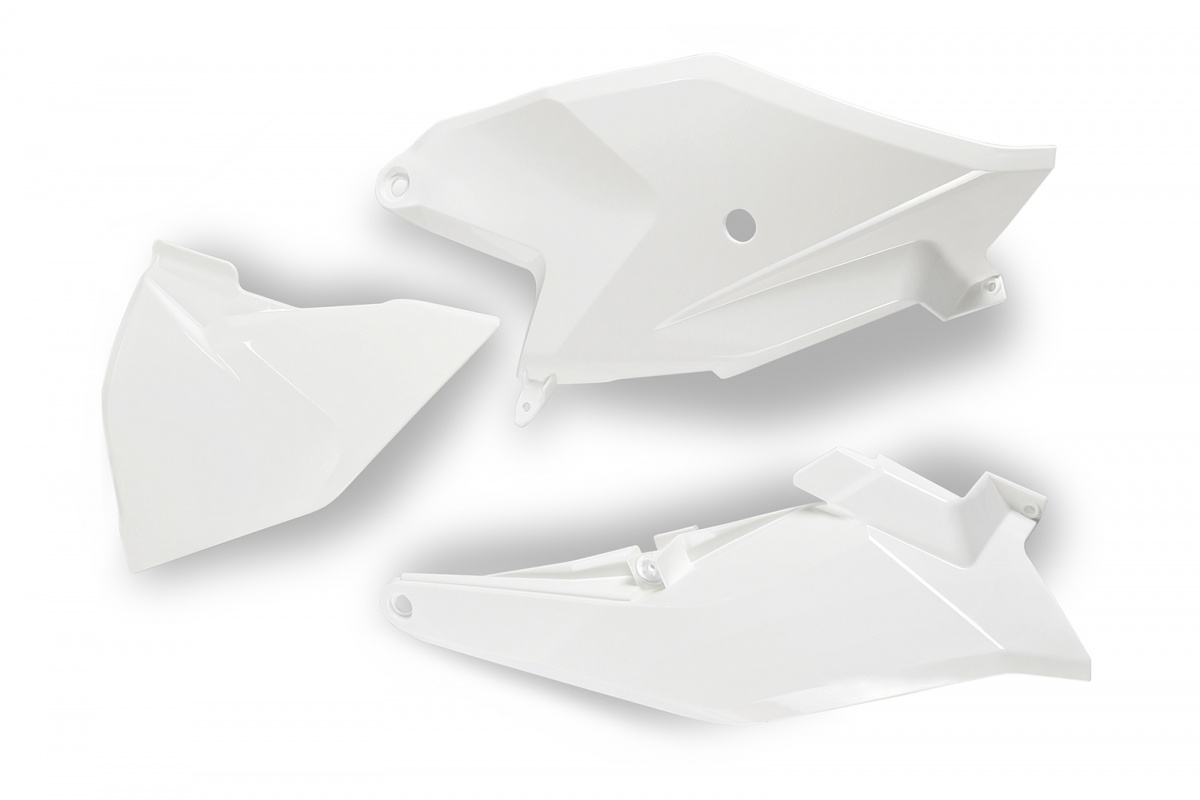 Side Panels white for Gas Gas MC 85 (2021-24) - REPLICA PLASTICS - GG07115-041 - Ufo Plast