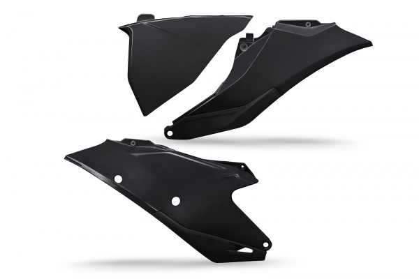 Side panels - black - Gas Gas - REPLICA PLASTICS - GG07129-001 - UFO Plast