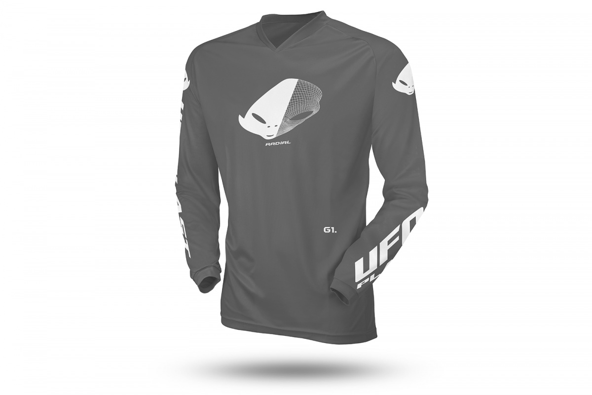 Motocross Radial jersey for kids grey - CLOTHING - MG04531-E - Ufo Plast
