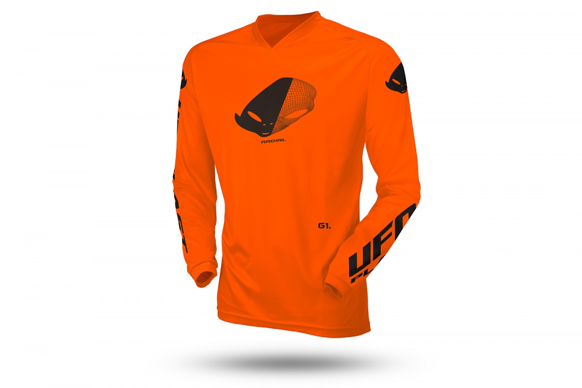 Motocross Radial jersey for kids neon orange - CLOTHING - MG04531-FFLU - Ufo Plast