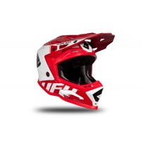Motocross helmet Echus red and white glossy - Home - HE170 - Ufo Plast