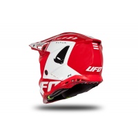 Motocross helmet Echus red and white glossy - Home - HE170 - Ufo Plast