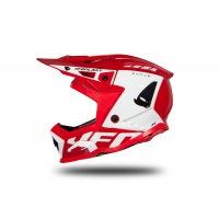 Motocross helmet Echus red and white glossy - Home - HE170 - Ufo Plast