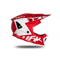 Motocross helmet Echus red and white glossy - Home - HE170 - Ufo Plast