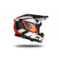 Motocross helmet Echus black, orange and white matt - Home - HE171 - Ufo Plast