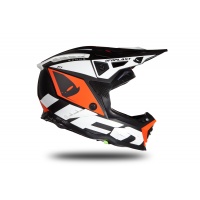Motocross helmet Echus black, orange and white matt - Home - HE171 - Ufo Plast