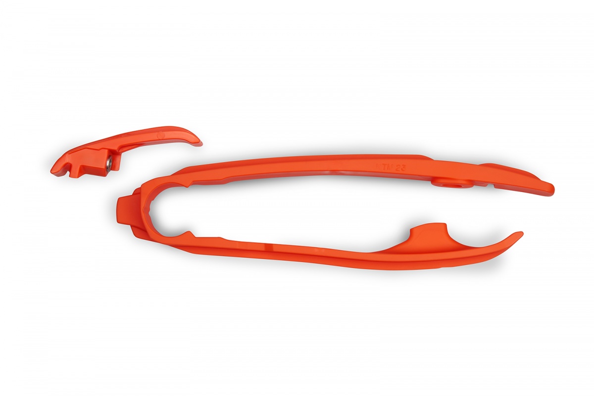 Swingarm Chain Slider orange for Ktm SX 250/XC 250 - SX 125/XC 125 - SX 150 - EXC 150/XC W150 / XC W150TPI - EXC 250/XC W250....