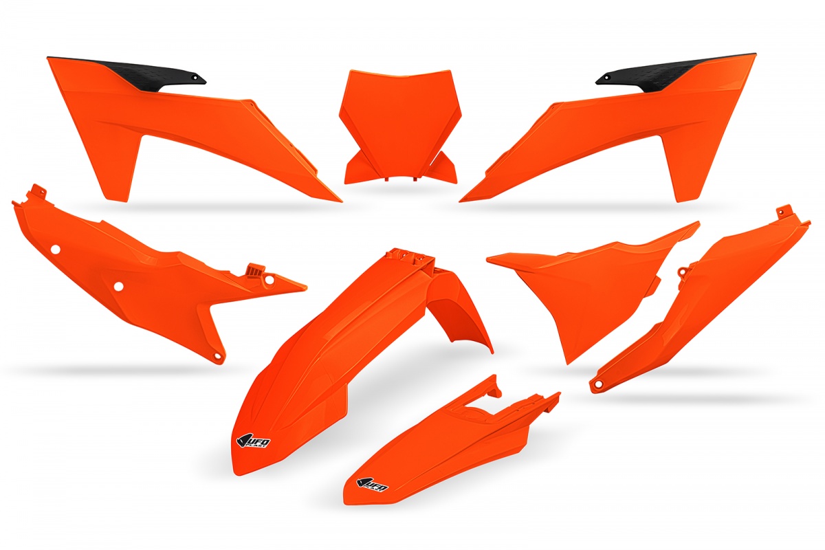 Plastic Kit neon orange compatible Ktm SX 250/XC 250 - SX 125/XC 125 - SX-F 350/XCF 350 - SX-F 450/XCF 450 - SX 300/XC 300 -....