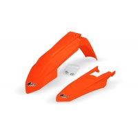 FENDERS KIT - NEON ORANGE - KTM - compatible - REPLICA PLASTICS - KTFK529-FFLU - UFO Plast