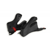 Cheek pads for motocross Diamond helmet with fast removable system grey - Helmet spare parts - HR064-E - Ufo Plast