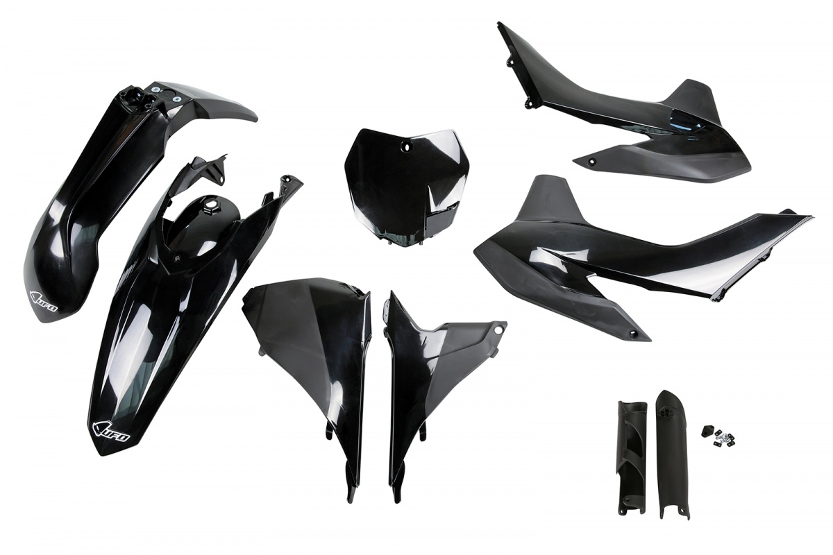 Full Plastic Kit black for Ktm SX 250/XC 250 - SX 125/XC 125 - SX 150 - SX-F 350/XCF 350 - SX-F 450/XCF 450 - SX-F 250/XCF 25...