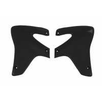 RADIATOR COVERS - BLACK - HONDA - REPLICA PLASTICS - HO03676-001 - UFO Plast