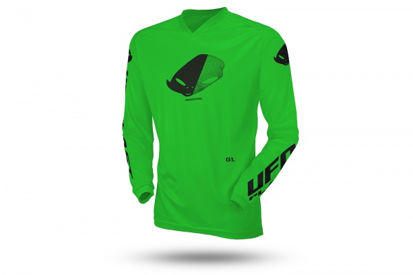Motocross Radial jersey for kids green - CLOTHING - MG04531-AFLU - Ufo Plast