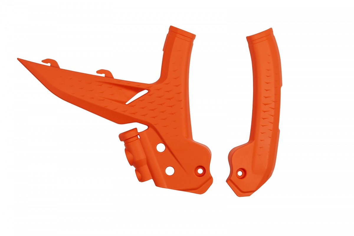 Frame Guard orange for Ktm SX 250/XC 250 - SX 125/XC 125 - SX 150 - EXC 150/XC W150 / XC W150TPI - EXC 250/XC W250 - EXC-F 2....