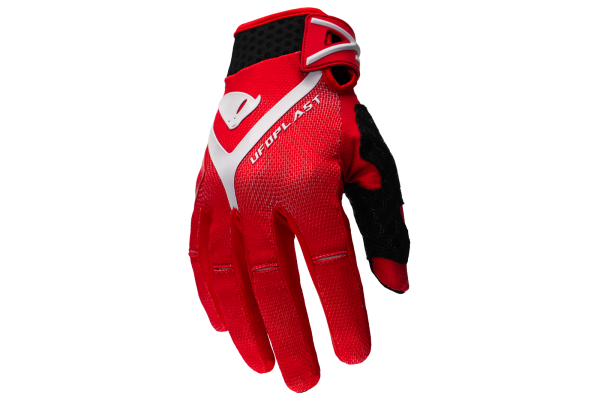 Motocross Hayes gloves red and white - Gloves - GL13001-BW - Ufo Plast