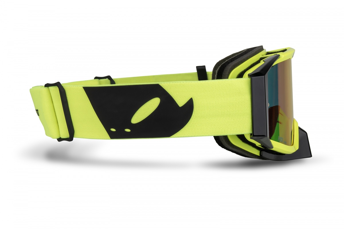 Motocross Wise Pro goggle neon yellow - Adult gear - GO13002-DK - UFO Plast