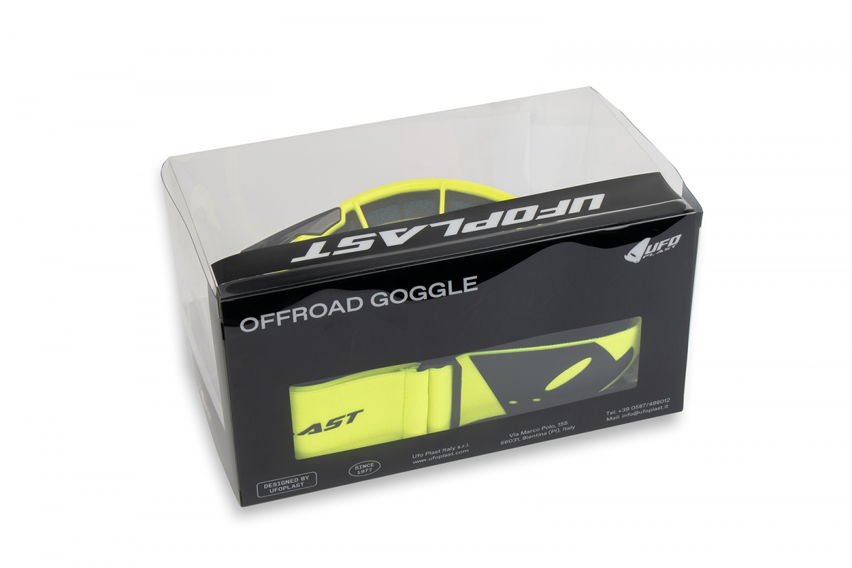 Motocross Wise Pro goggle neon yellow - Adult gear - GO13002-DK - UFO Plast