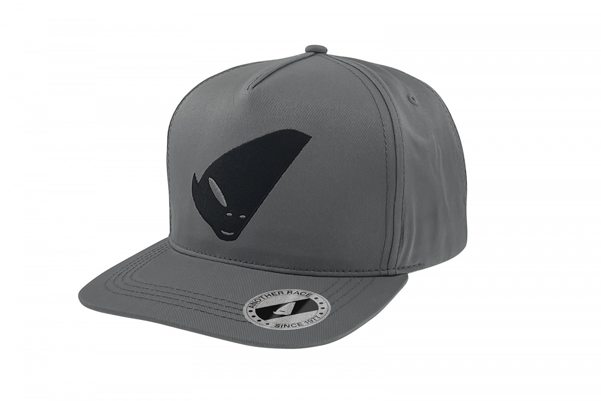 Grey Cap with black alien logo - Caps - HA13001-E - Ufo Plast