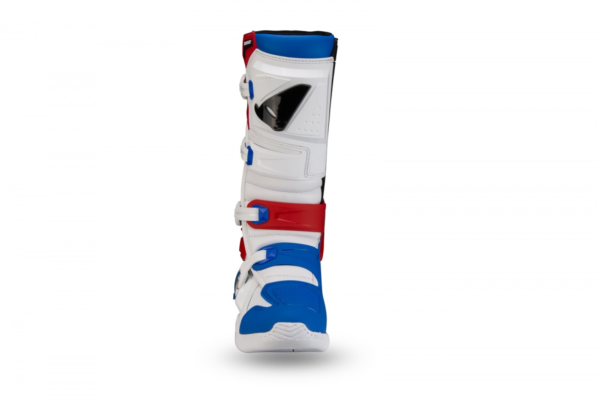 Motocross Xander boots white blue and red - Boots - BO13001-BC - UFO Plast