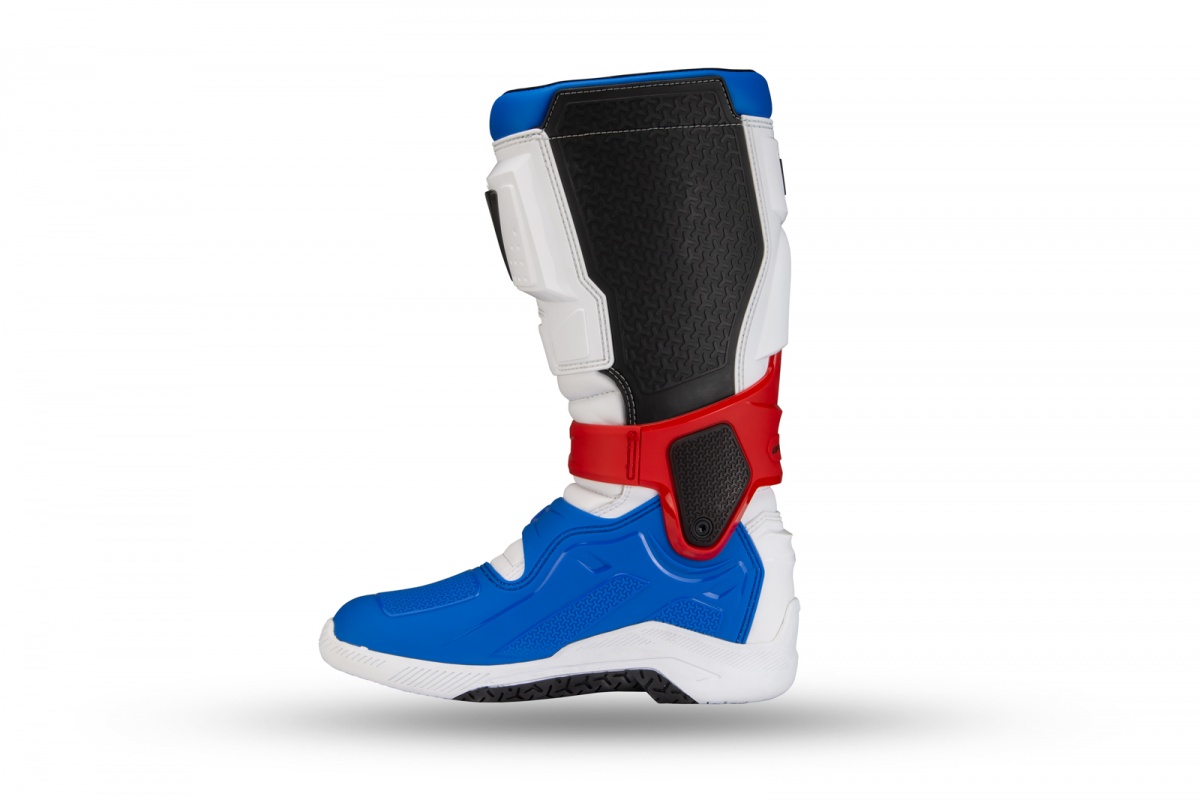 Motocross Xander boots white blue and red - Boots - BO13001-BC - UFO Plast