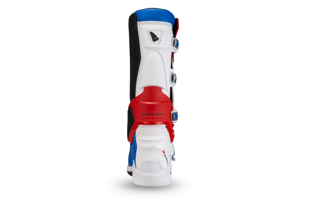 Motocross Xander boots white blue and red - Boots - BO13001-BC - UFO Plast