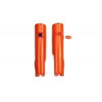 FORK SLIDER PROTECTORS + QUICK STARTER - ORANGE - KTM - KT05015-127 - UFO PLAST