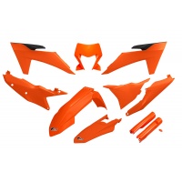 Full kit with headlight for Ktm EXC 150 2024 - orange - REPLICA PLASTICS - KTKIT530F-127 - UFO Plast