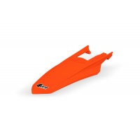 copy of Rear fender with pins neon orange Ktm EXC/F 150/250/300 2024 - REPLICA PLASTICS - KT05023-FFLU - UFO Plast