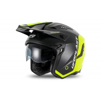 Sheratan cross jet helmet black and neon yellow - Helmets - HE13002-KD - Ufo Plast