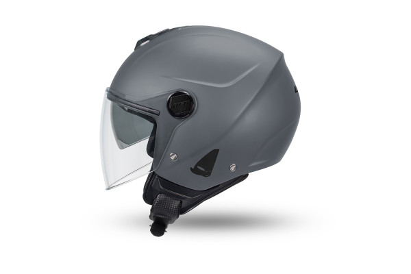 Nixie demijet helmet gray in Polycarbonate - Helmets - HE13005-E - Ufo Plast