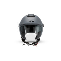 Nixie demijet helmet gray in Polycarbonate - Helmets - HE13005-E - Ufo Plast Nixie demijet helmet gray in Polycarbonate - Helmets - HE13005-E - Ufo Plast