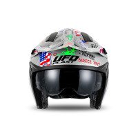 Sheratan cross jet helmet silver - Helmets - HE13002-S - Ufo Plast