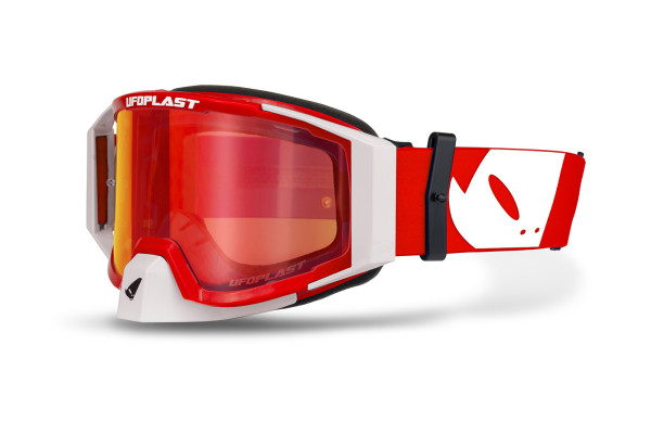 Motocross goggles Wise 2.0 red-white - Goggles - GO13005-WB - Ufo Plast