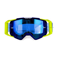 Motocross goggles Core 2.0 blue and neon yellow - Goggles - GO13004-CD - Ufo Plast Motocross goggles Core 2.0 blue and neon yellow - Goggles - GO13004-CD - Ufo Plast