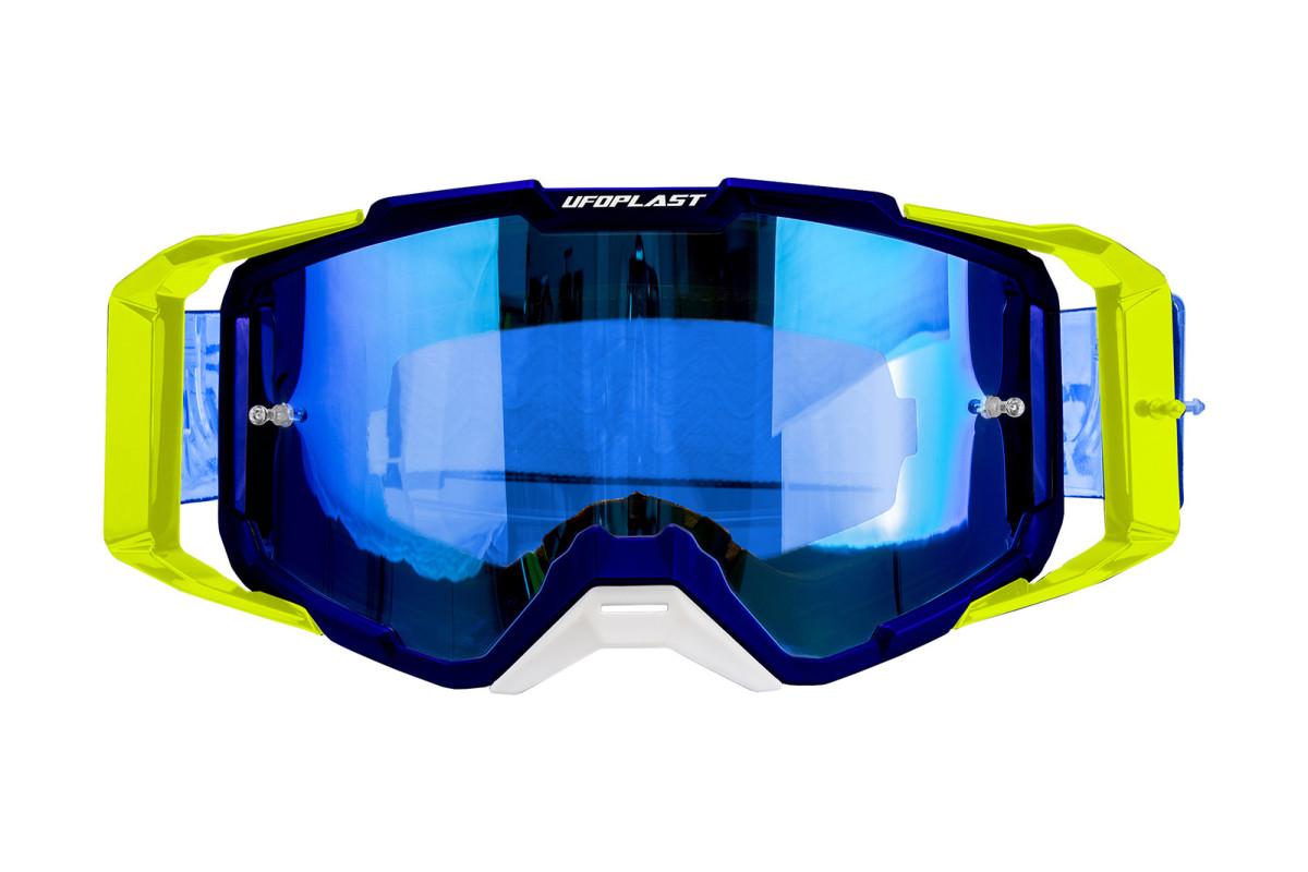 Motocross goggles Core 2.0 blue and neon yellow - Goggles - GO13004-CD - Ufo Plast