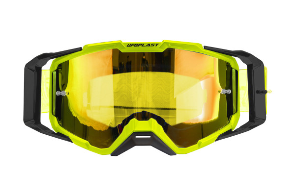 Motocross goggles Core 2.0 neon yellow and black - Goggles - GO13004-DK - Ufo Plast