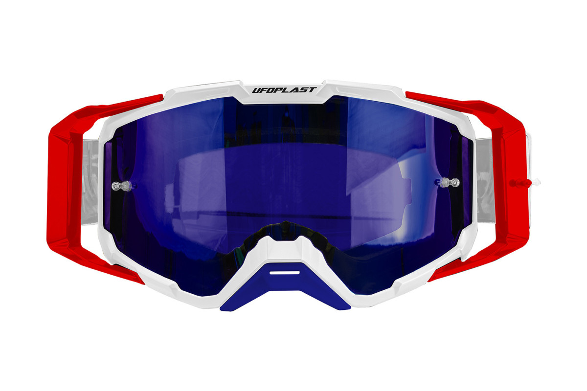 Motocross goggles Core 2.0 white and red - Goggles - GO13004-WB - Ufo Plast