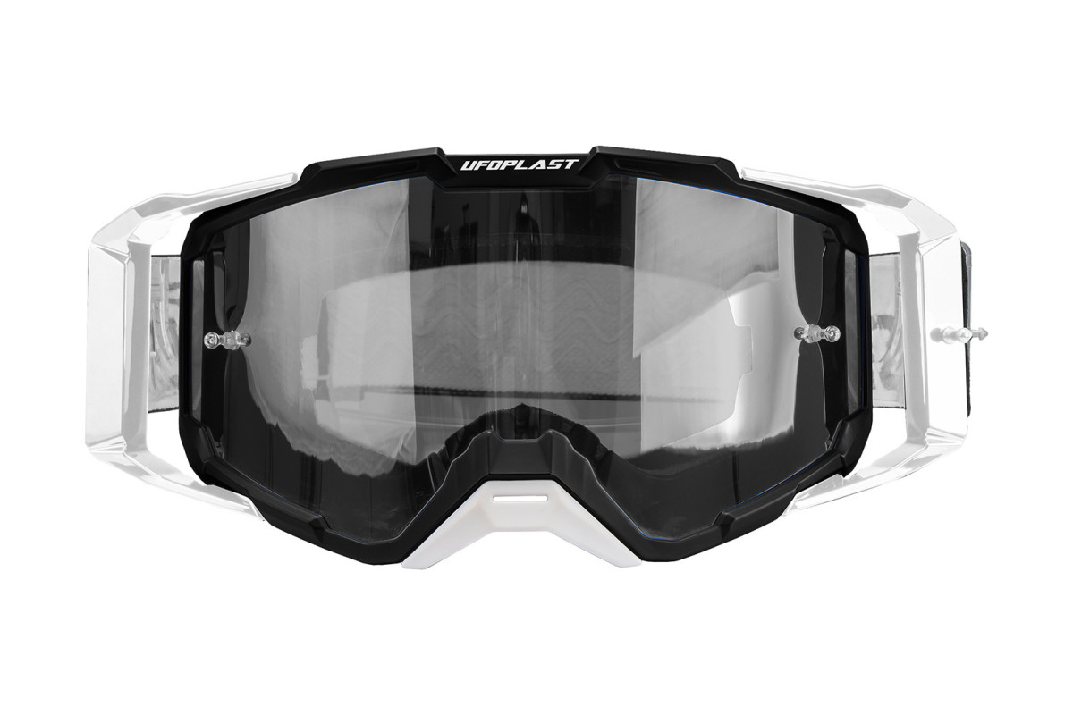 Motocross Core goggle black and White - ADULT - GO13003-KW - Ufo Plast