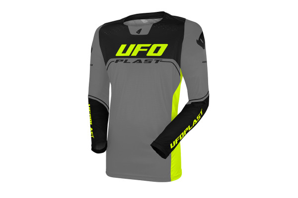Ares Motocross Jersey grey and black - CLOTHING - JE13004-EK - Ufo Plast