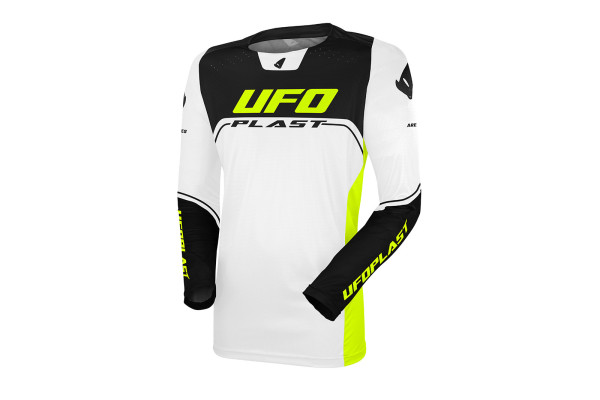 Ares Motocross Jersey white and black - CLOTHING - JE13004-WK - Ufo Plast