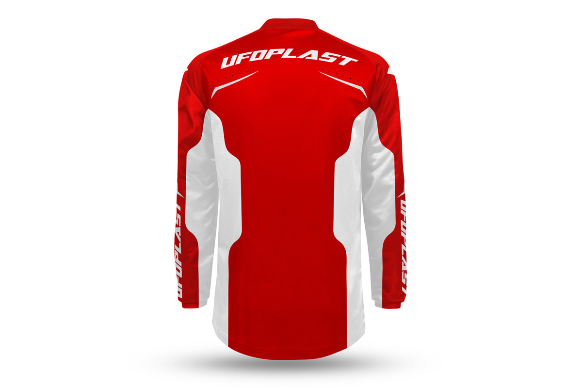 Motocross Oblivion Jersey red and white - CLOTHING - JE13005-BW - Ufo Plast