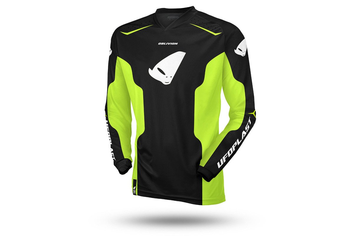 Motocross Oblivion Jersey black and yellow - CLOTHING - JE13005-KD - Ufo Plast