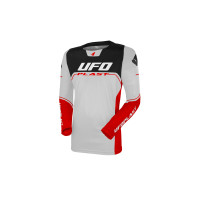 Motocross Ares jersey for kids grey and red - CLOTHING - JE13007-EB - Ufo Plast