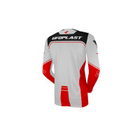 Motocross Ares jersey for kids grey and red - CLOTHING - JE13007-EB - Ufo Plast