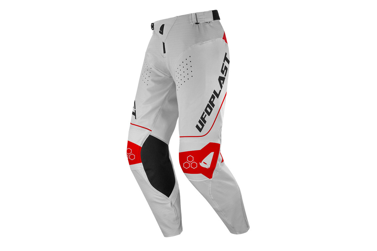 Motocross Ares pants gray and red - CLOTHING - PX13004-EB - Ufo Plast