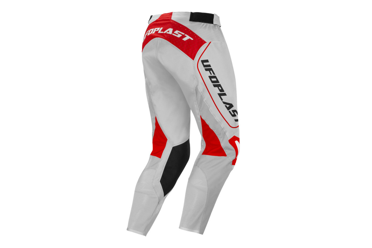 Motocross Ares pants for kids gray and red - CLOTHING - PX13007-EB - Ufo Plast
